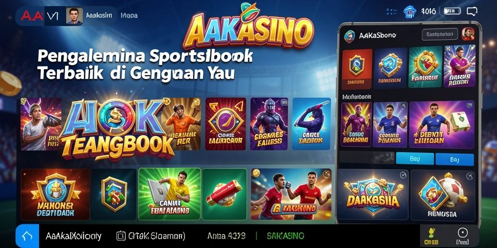 Tampilan gameplay AAKASINO dengan fitur sportsbook yang menarik.