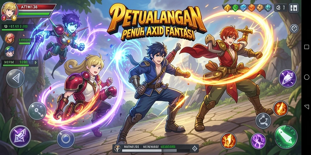 Menampilkan gameplay seru dan karakter anime yang menarik.