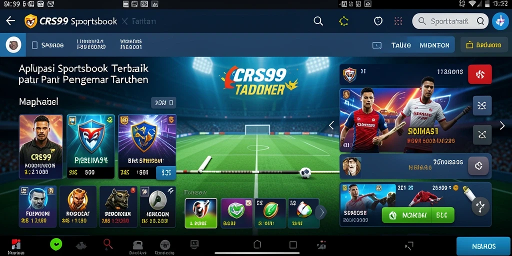Tampilan gameplay CRS99 yang menarik dan interaktif untuk taruhan olahraga.