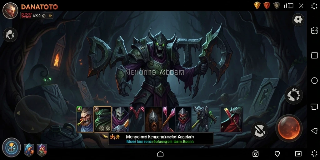 Tampilan gameplay menegangkan dalam suasana horror yang mencekam.