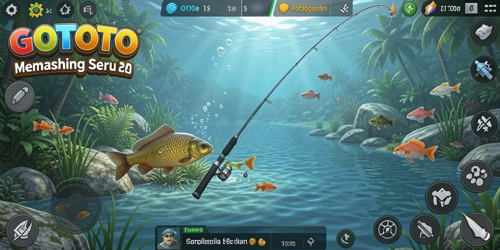 Tangkapan ikan yang menakjubkan dalam gameplay GOTOTO.
