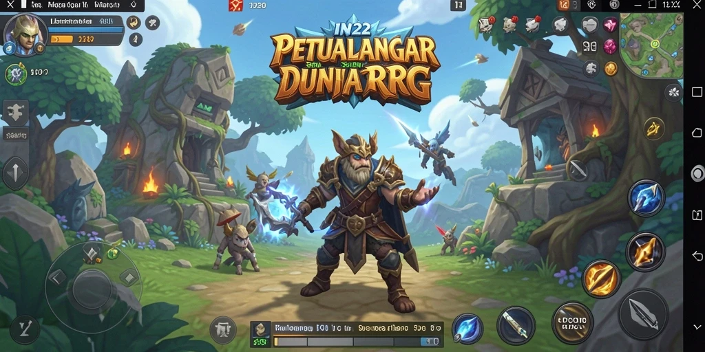 Tampilan epic dari gameplay RPG yang mendebarkan di IN22.