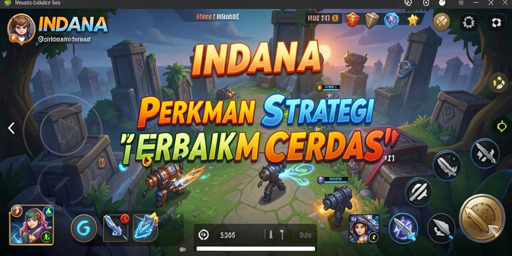 Tangkapan layar gameplay INDAAA menunjukkan pertempuran strategi yang mendebarkan.