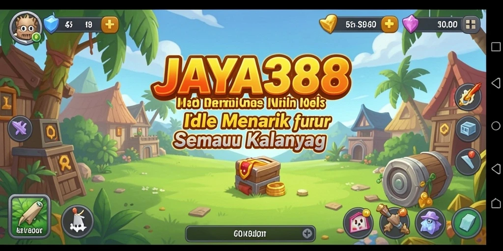 Screenshot utama JAYA388 yang menampilkan eksplorasi gameplay Idle.