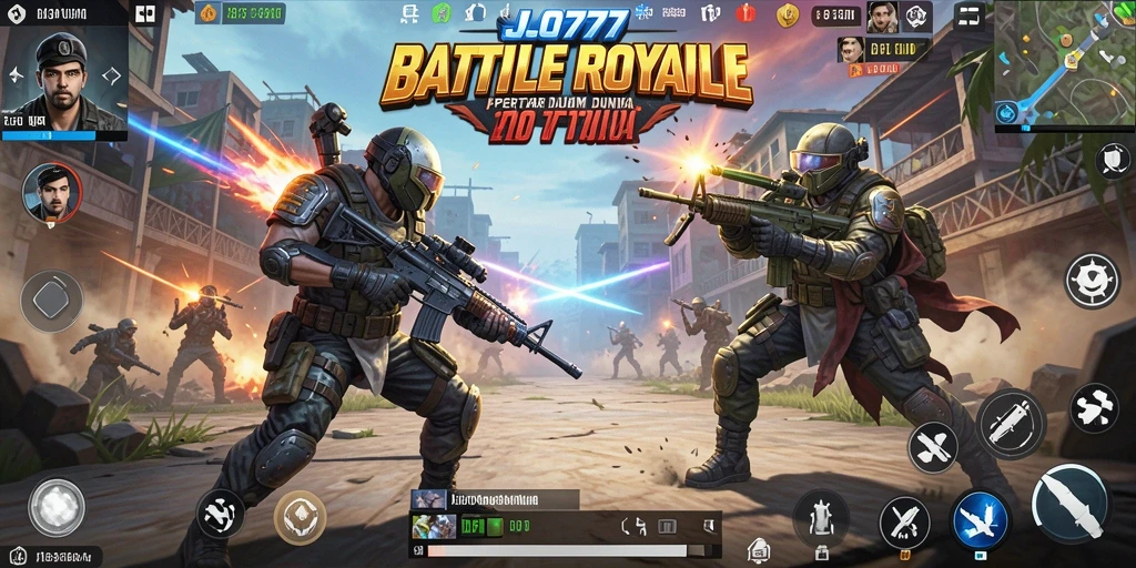 Screenshot gameplay LJO777 menunjukkan aksi seru dan pertarungan mendebarkan.