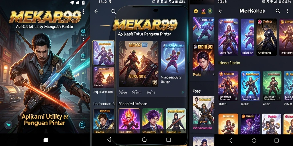 Tampilan antarmuka MEKAR99 yang sederhana dan fungsional.