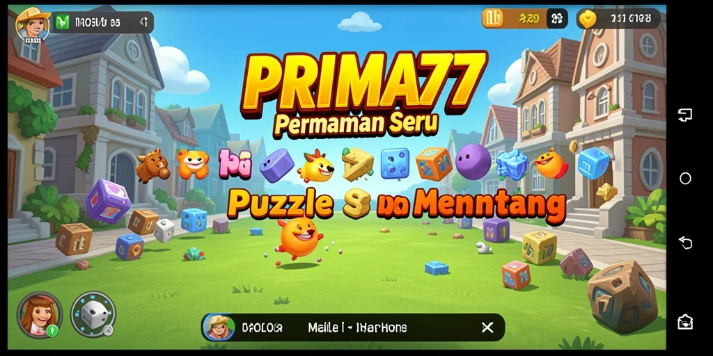 Tampilan gameplay PRIMA77 yang mendebarkan dalam menyelesaikan Puzzle.