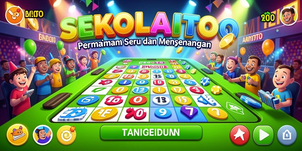 Tampilan screenshot gameplay menarik dari SEKOLAHTOTO yang menunjukkan keseruan Bingo.