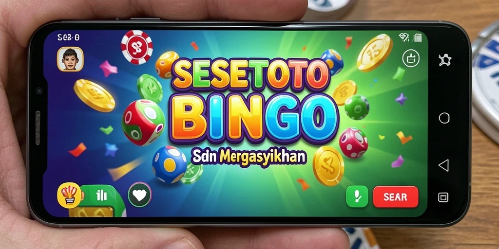 Tangkapan layar SESETOTO menampilkan gameplay Bingo yang seru dan interaktif.