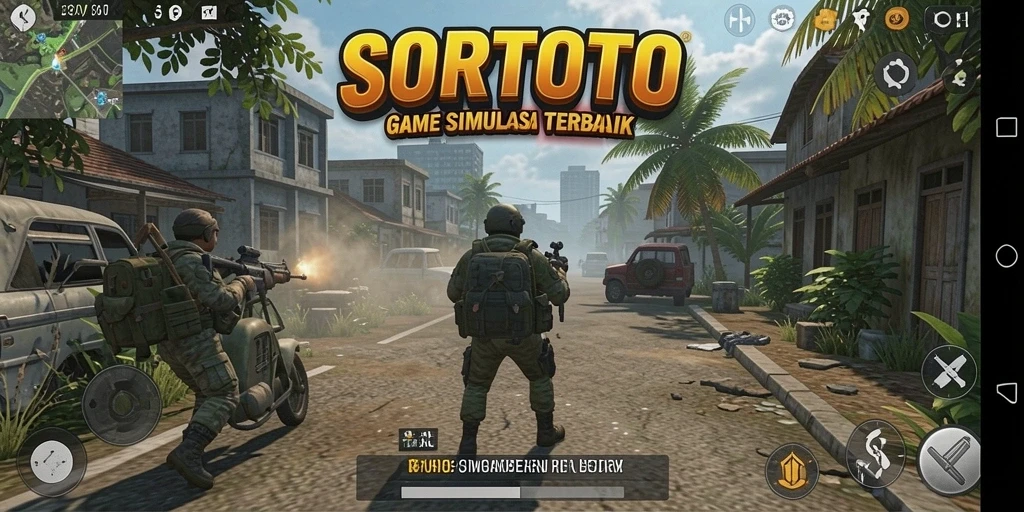 Tampilan gameplay SORTOTO yang menawan dan realistis.