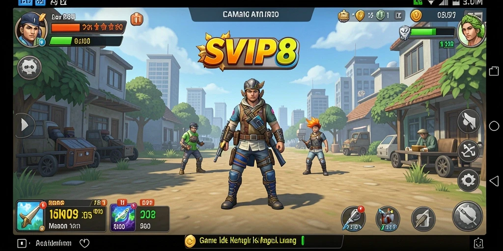 Tampilan menarik dari gameplay SVIP8 yang santai dan adiktif.